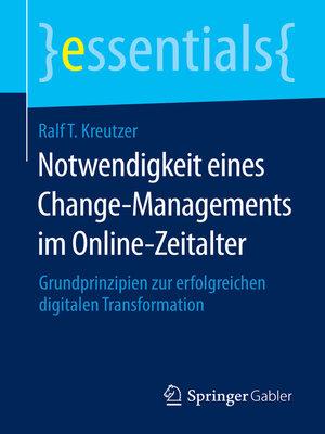 cover image of Notwendigkeit eines Change-Managements im Online-Zeitalter